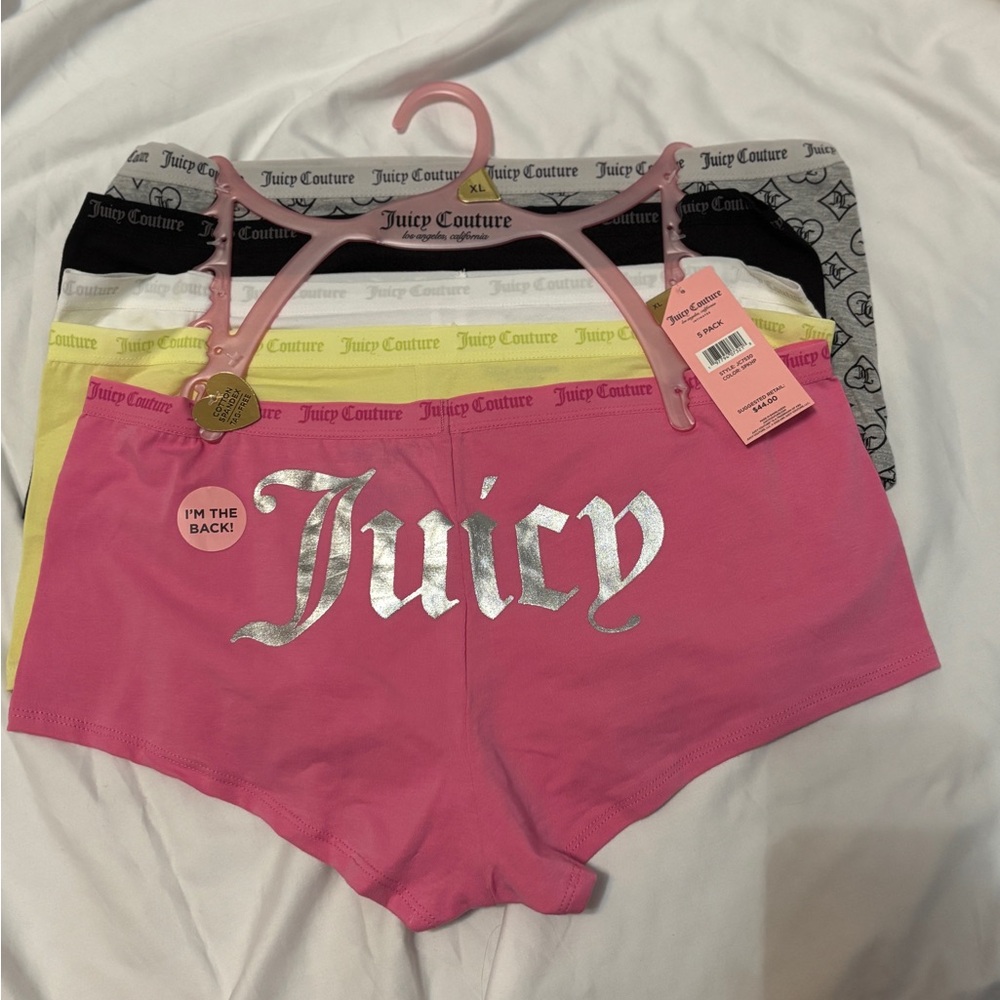 NWT Juicy Couture panties boyshorts size XL
